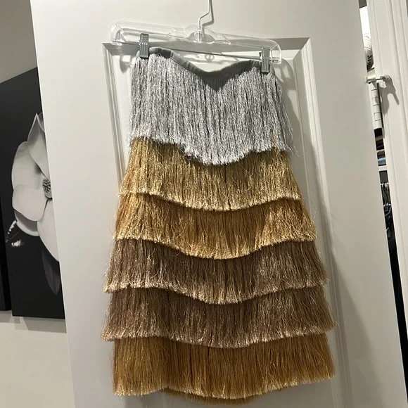 Milly Nuoir Metallic Fringe Minidress - Picture 10 of 10